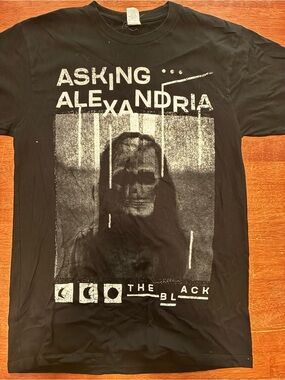 Asking Alexandria 2016 The Black Band T-Shirt Medium Graphic Metalcore Tee